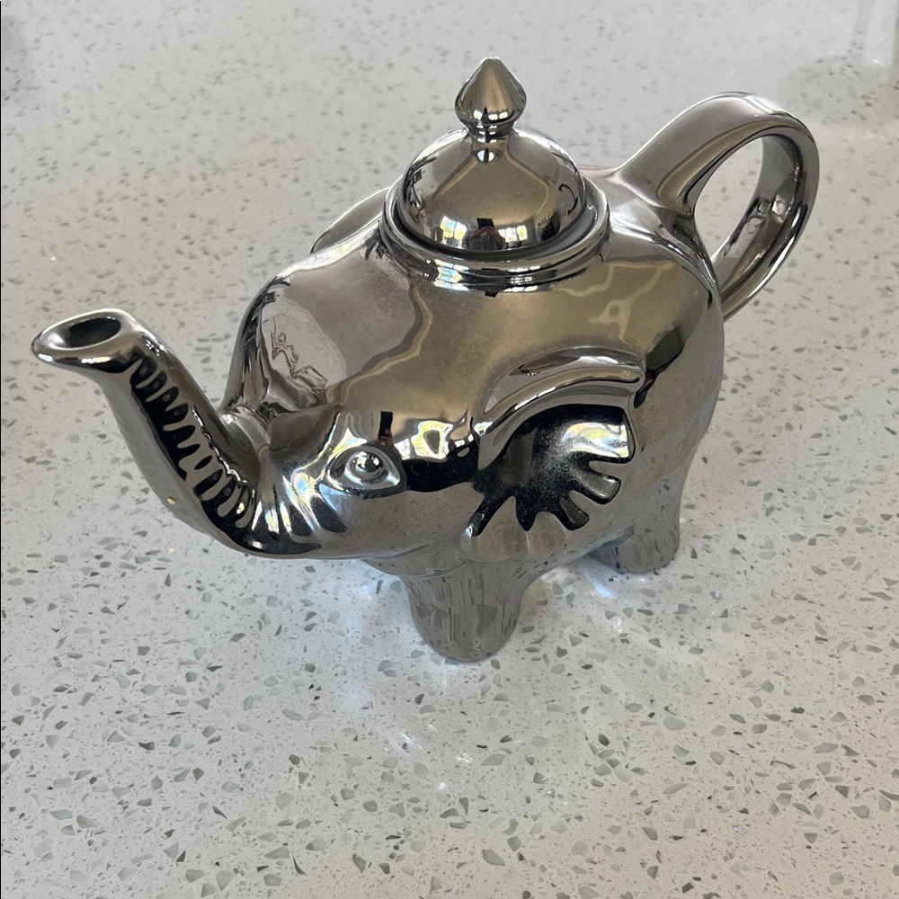 Silver Elephant Teapot